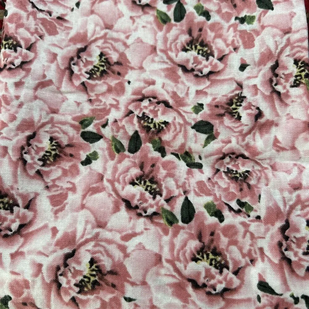Floral Print Fabric Quilting Crafts Sewing Art Project Cotton Prints Lot of 3